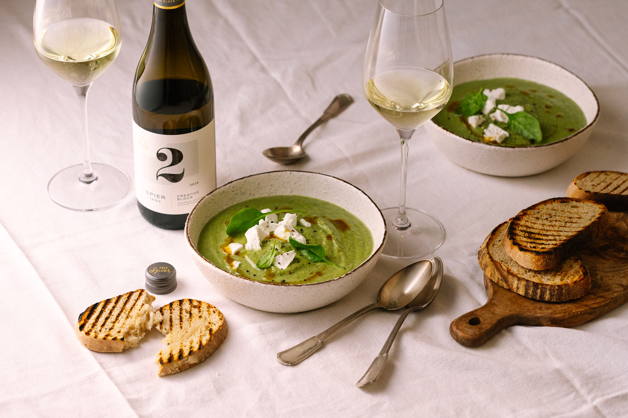 A Green Soup with a Glass of Creative Block 2 to Match